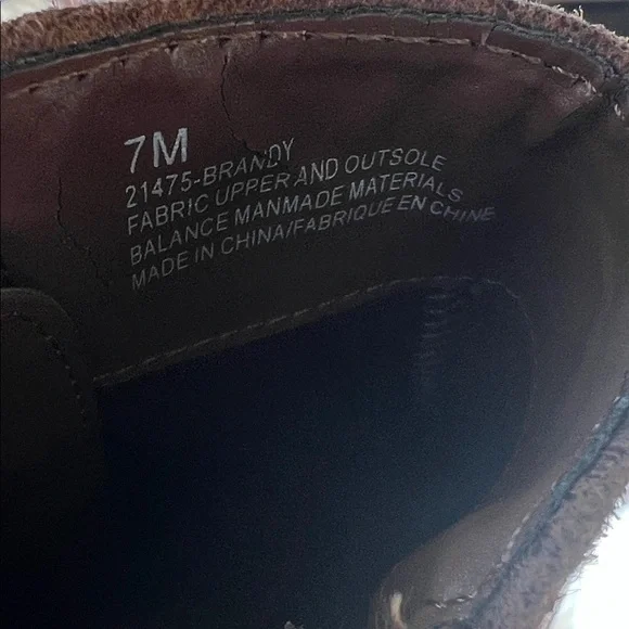 Brown Studded Ankle Boots - Picture 3 of 9